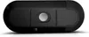 A black Bluetooth hands-free device with a silver button is shown from a top-down perspective on a white background. Produktbild-Vorschau
