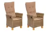 Two wicker chairs with beige cushions on a white background. Náhled obrázku produktu
