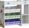 Dětský regál "Farusa" s 9 skládacími boxy 80 x 90 x 30 cm Náhled obrázku produktu 3
