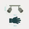 Eglo Luminaires 2 spots Tilston vert 28 x 21 cm Voir les images du produit 5