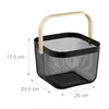 Panier en fil métallique Relaxdays avec poignées, lot de 2, Voir les images du produit 4