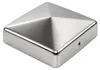 10x Pfostenkappe Edelstahl 101 mm Pyramide Abdeckkappe für Produktbild-Vorschau 2
