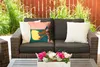 MuchoWow® Outdoor Kissen - Frau - Blumen - Retro - 45x45 cm Produktbild-Vorschau 5