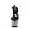 ADORE-708SRS Damen Sandale von Pleaser, Transparent Schwarz Produktbild-Vorschau 2