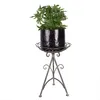 Clayre & Eef Pflanztisch Ø 27x40 cm Braun Grau Metall Produktbild-Vorschau 3
