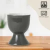 Eierbecher 6er Set, Ø 5x7 cm, in Grau aus Keramik Produktbild-Vorschau 3