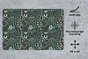 MuchoWow® Schreibtischunterlage Blumen - Blau - Muster Produktbild-Vorschau 3