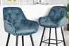 Design Barhocker MILANO petrol Samt Barstuhl mit Produktbild-Vorschau 4