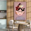 MuchoWow® - Leinwandbilder - Pastell - Frau - Blumen - Produktbild-Vorschau 5
