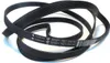 A black drive belt coiled on a white background. Voir les images du produit