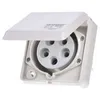 Mennekes 4130 - Grau - IP44 - 400 V - 32 A - 50 - 60 Produktbild-Vorschau 2