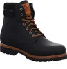 A black leather boot with brown laces and a brown sole. Anteprima dell’immagine prodotto