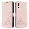 Leder Hülle für Huawei P20 Pro Süße Katze Flip Case Produktbild-Vorschau 2