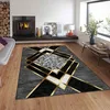 Geometrischer Teppich in Schwarz und Goldoptik mit Produktbild-Vorschau 4
