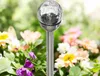 Cepewa Solar LED Wegleuchten Crackle Glas Ø8cm, Garten Produktbild-Vorschau 2
