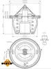 NRF Thermostat Kühlmittel 78°C für SUBARU FORESTER (SH) Produktbild-Vorschau 2