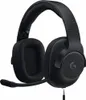 A black Logitech gaming headset is shown from a diagonal angle against a white background. Náhled obrázku produktu