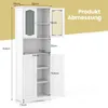COSTWAY 164 cm hoher Badezimmerschrank, freistehender Produktbild-Vorschau 7