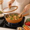 Antihaft-Wokpfanne 32 cm aus Eisen mit Tonbeschichtung und Produktbild-Vorschau 2