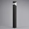 Lucande Wegeleuchte Kiran, 100 cm, grau, Metall, IP44, E27 Produktbild-Vorschau 3