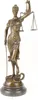 Bronzefigur Skulptur Justitia mit Waage und Schwert Produktbild-Vorschau 1