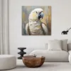 Leinwandbild Ölgemälde Papagei 60x60 Feeby Beige bild für Produktbild-Vorschau 2