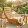 Outsunny Sonnenliege aus Akazienholz Klappbar Ergonomisch Produktbild-Vorschau 2