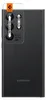 A black Samsung Galaxy S24 Ultra smartphone with a Spigen Optik Pro EZ Fit lens protector applied to the camera module. Produktbild-Vorschau
