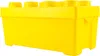 A bright yellow storage box shaped like a large building block. Podgląd zdjęcia produktu