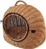 Transportkorb aus Weide für Tiere Braun Gr. M 50x40x45 cm Produktbild-Vorschau 1