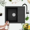 GRANMASTER Horizon Granitspüle mit Wasserhahn 1 Becken mit Produktbild-Vorschau 2