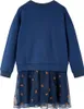 vidaXL Kinderkleid mit Langen Ärmeln Marineblau 92 Produktbild-Vorschau 1