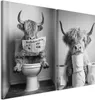 murando - Set de tableaux muraux XL Motif vache 80 x 60 cm Voir les images du produit 1
