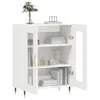 vidaXL Sideboard Hochglanz-Weiß 69,5x34x90 cm Holzwerkstoff Produktbild-Vorschau 4