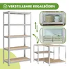 KRUMAD regál pro vysoké zatížení 180x90x40 cm 5 polic z MDF Náhled obrázku produktu 4