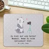 Mr. & Mrs. Panda Mouse Pad Influencer Herz - Grau Pastell - Produktbild-Vorschau 2