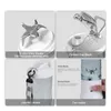A collage of four images showcasing different features of a portable blender. Produktbild-Vorschau
