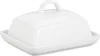 Beurrier Porcelaine blanc 16x13x6 cm Voir les images du produit 11
