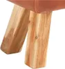 Close-up of the wooden legs of a bench. Voir les images du produit