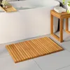 vidaXL Tappetino da bagno tinta unita marrone 80 x 50 cm in Anteprima dell’immagine prodotto 2