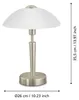 Tafellamp Solo 1 35cm nikkel mat met wit Productafbeelding-voorbeeld 4