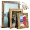 Grand cadre photo 50x70 cm en vieux bois recyclé brun Voir les images du produit 1