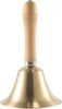 Handglocke 15 x 8 cm + Holzgriff – für Hotels, Restaurants, Produktbild-Vorschau 1