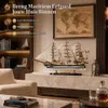 Holz-Segelboot-Modell, 52 cm, nautische Dekoration Productafbeelding-voorbeeld