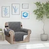 (1 Seater, Grau) Sofabezug Gesteppter dicker Produktbild-Vorschau 7