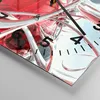Wanduhr - Quadrat - Glasuhr - Abstrakt zusammensetzung 3d Produktbild-Vorschau 5