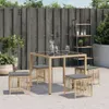 vidaXL Gartenhocker Kissen 4Stk. Beigemischung 41x41x36 cm Produktbild-Vorschau 3