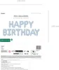 Ballon Girlande Happy Birthday 340x35cm Schriftzug Blau Produktbild-Vorschau 3