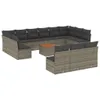 The Living Store 14-tlg. Garten-Sofagarnitur mit Kissen Produktbild-Vorschau 3