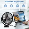 ATEROLL Mini USB-Ventilator Ventilator mit Licht,3 Produktbild-Vorschau 4